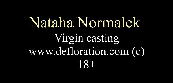  Virgin casting. 18 y.o real virgin Nataha Normalek from Russia